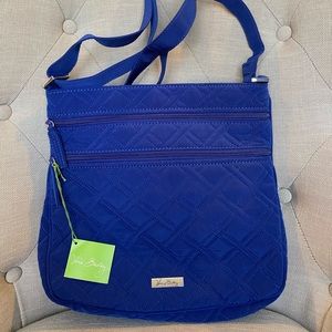 Vera Bradley Triple Zip Hipster Cobalt